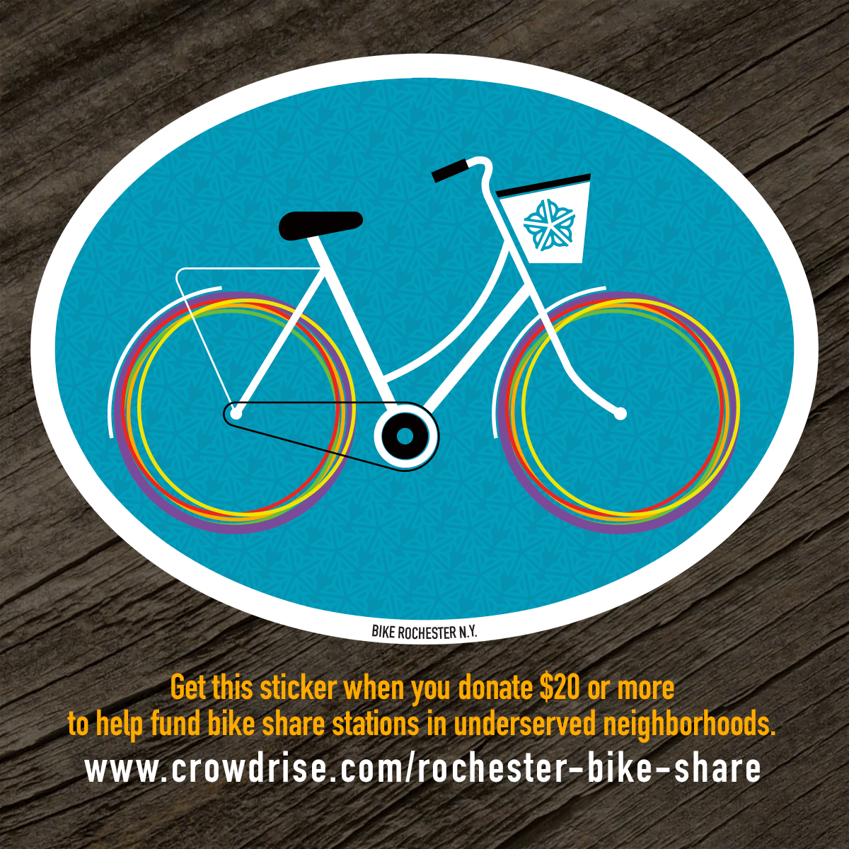 Bike Share Sticker [PHOTO: Reconnect Rochester]