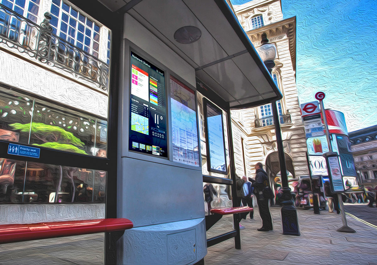 Bus Stop with real-time information