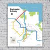 Rochester Subway Map Poster