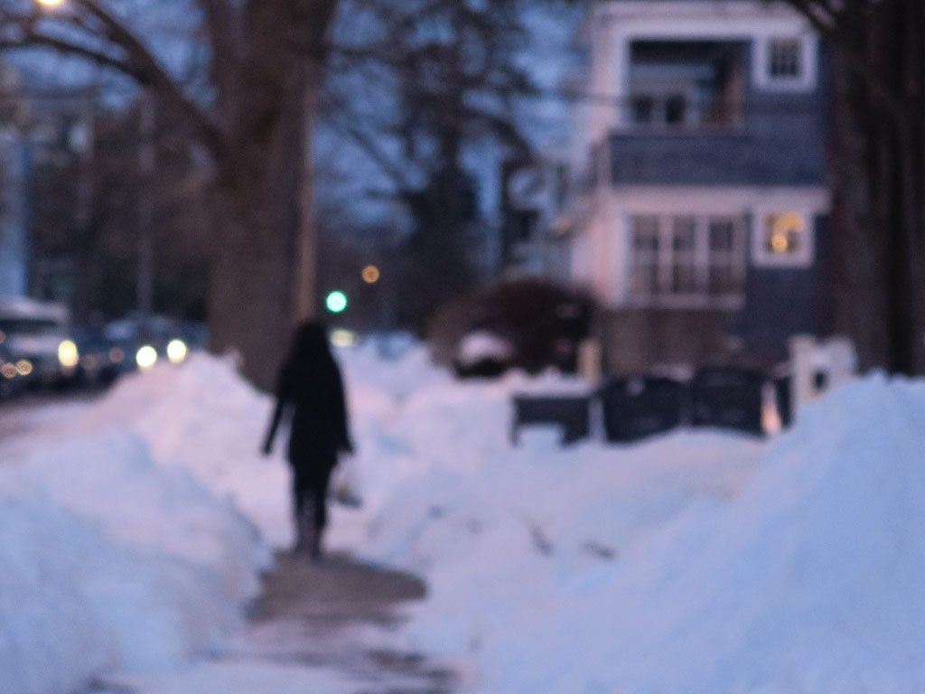 Snowy sidewalk. Albany, NY. [FLICKR PHOTO: rik-shaw (look 4 light)]
