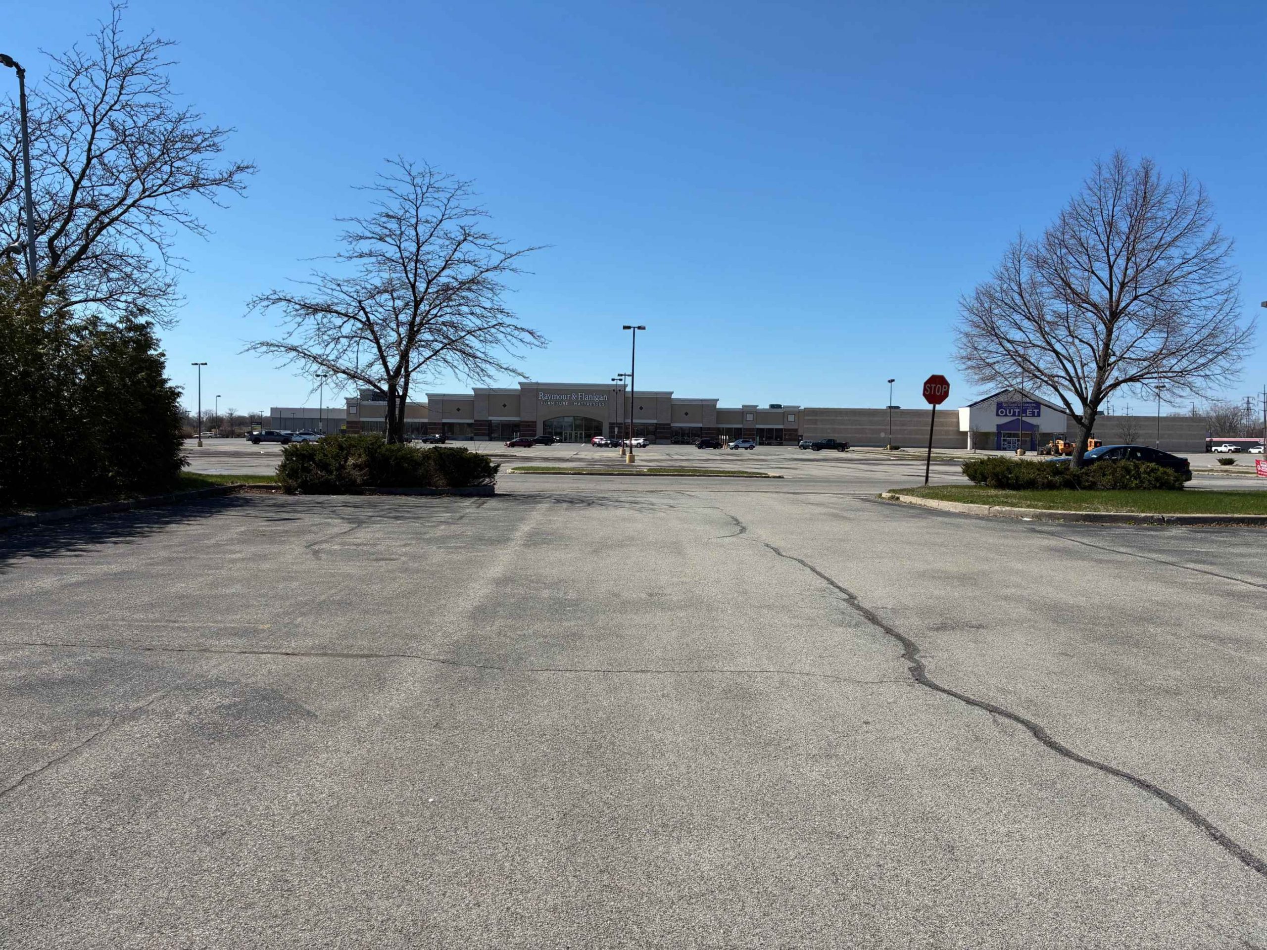 Picture of a massive empty parking lot